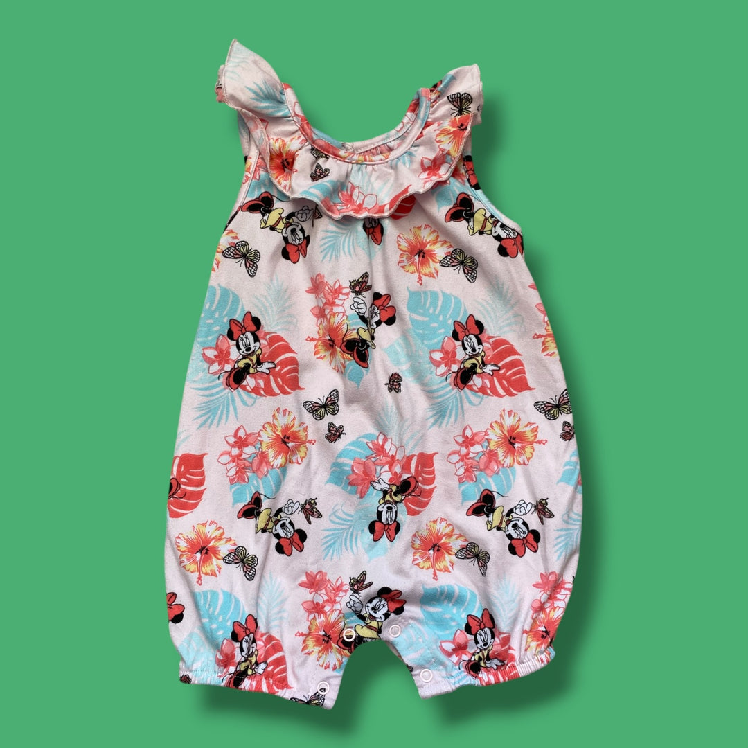 Pink Disney Baby Romper, 3-6m