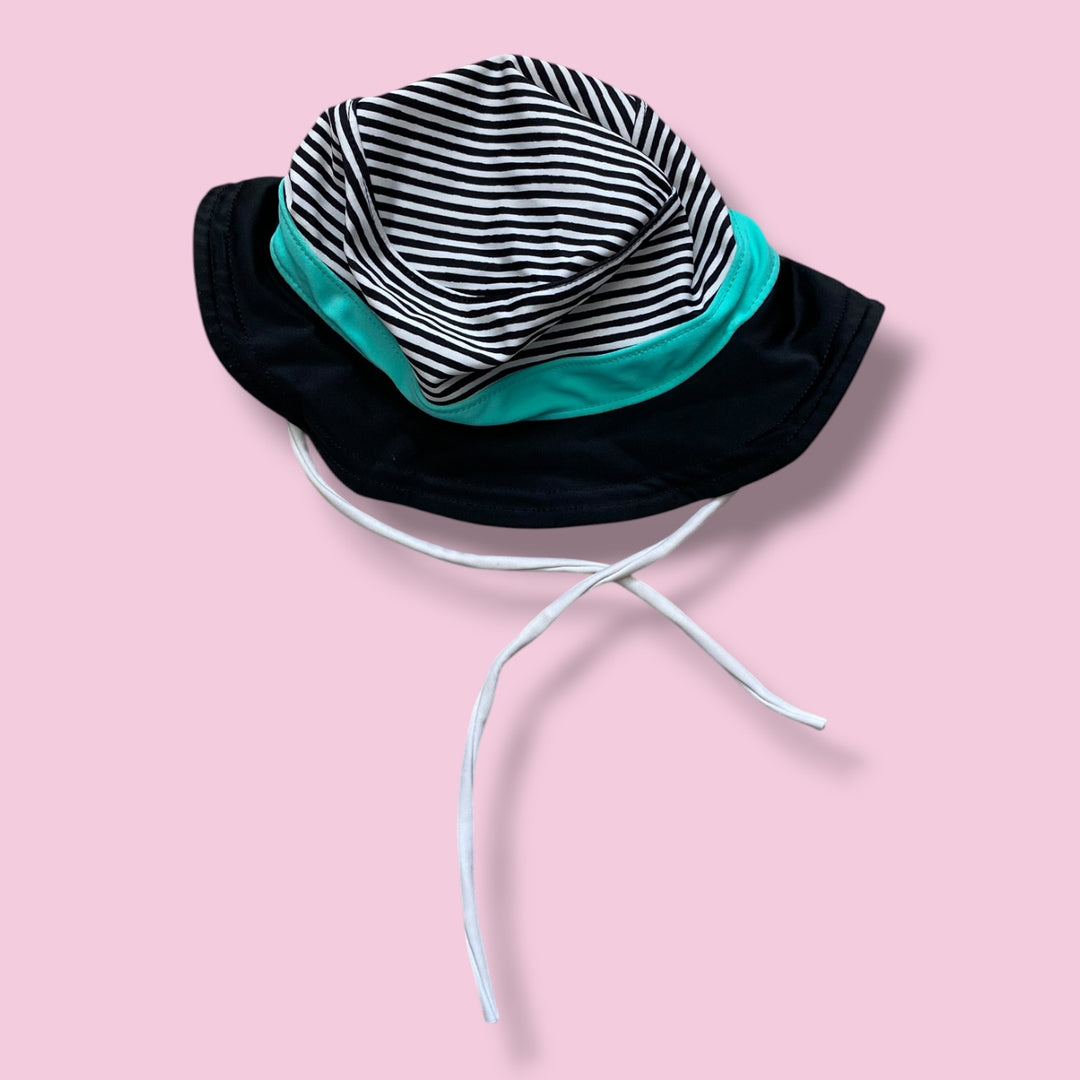 Black Romy &amp; Aksel Swim hat, 0-12m