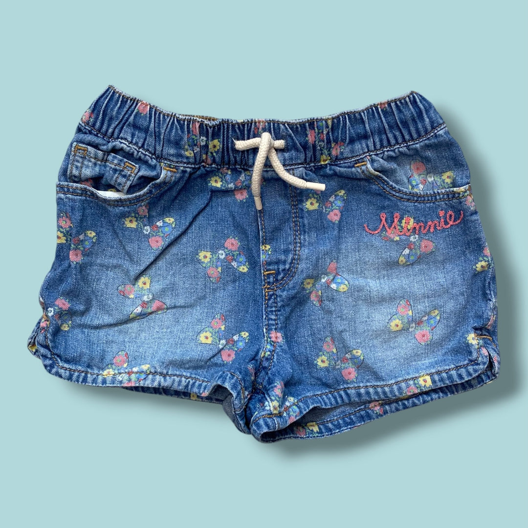 Minnie Gap Denim Shorts, 5Y