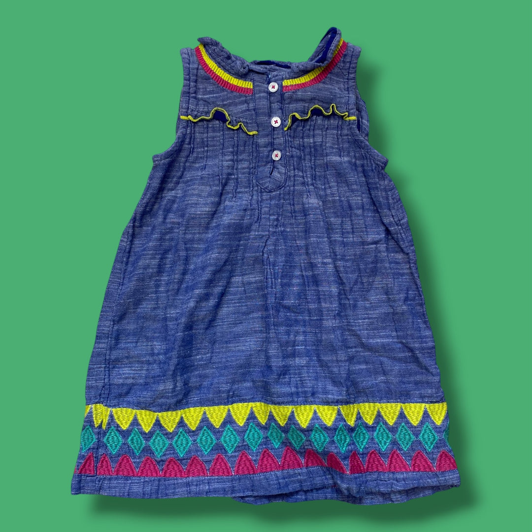 Blue Hatley Dress, 4Y