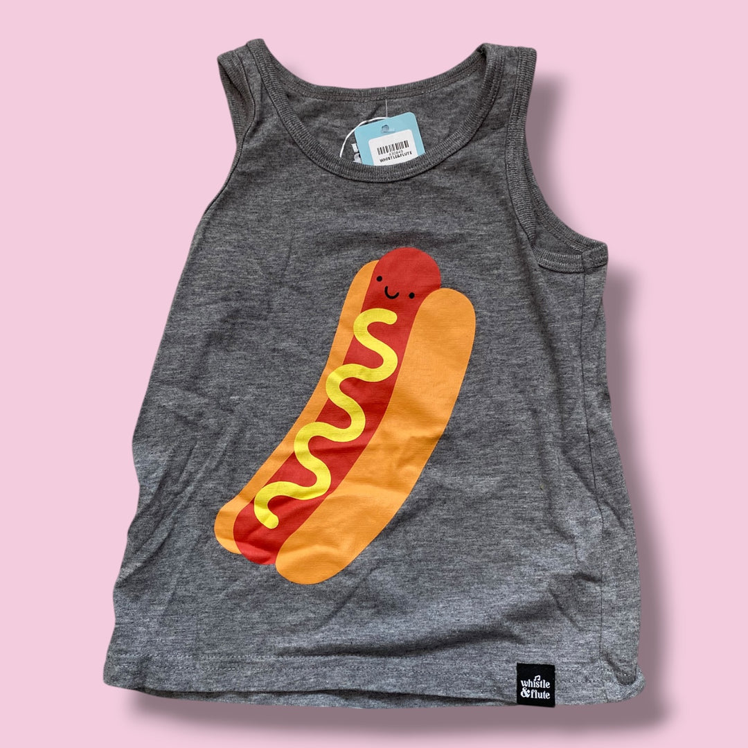 Grey Whistle&amp;Flute Tank, 3-4Y