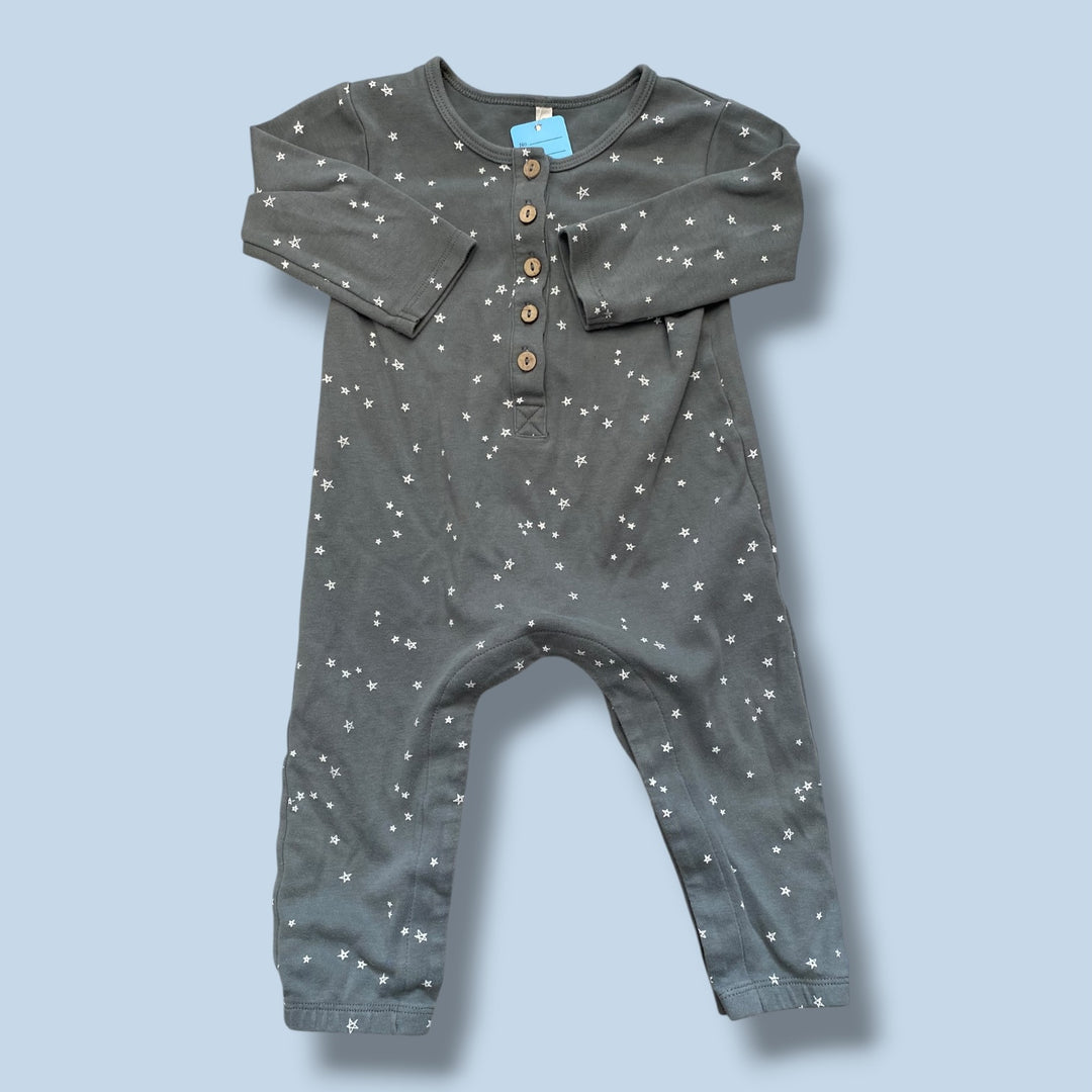 Grey Quincy Mae Romper, 12-18m