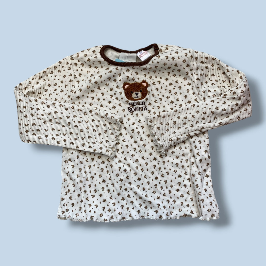 Ribbed Zara Long Sleeve, 4Y