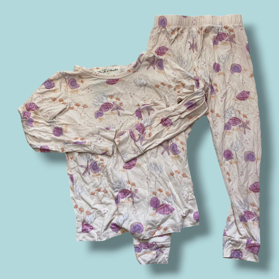 Pink bambi&amp;birdie 2 piece PJS, 3Y