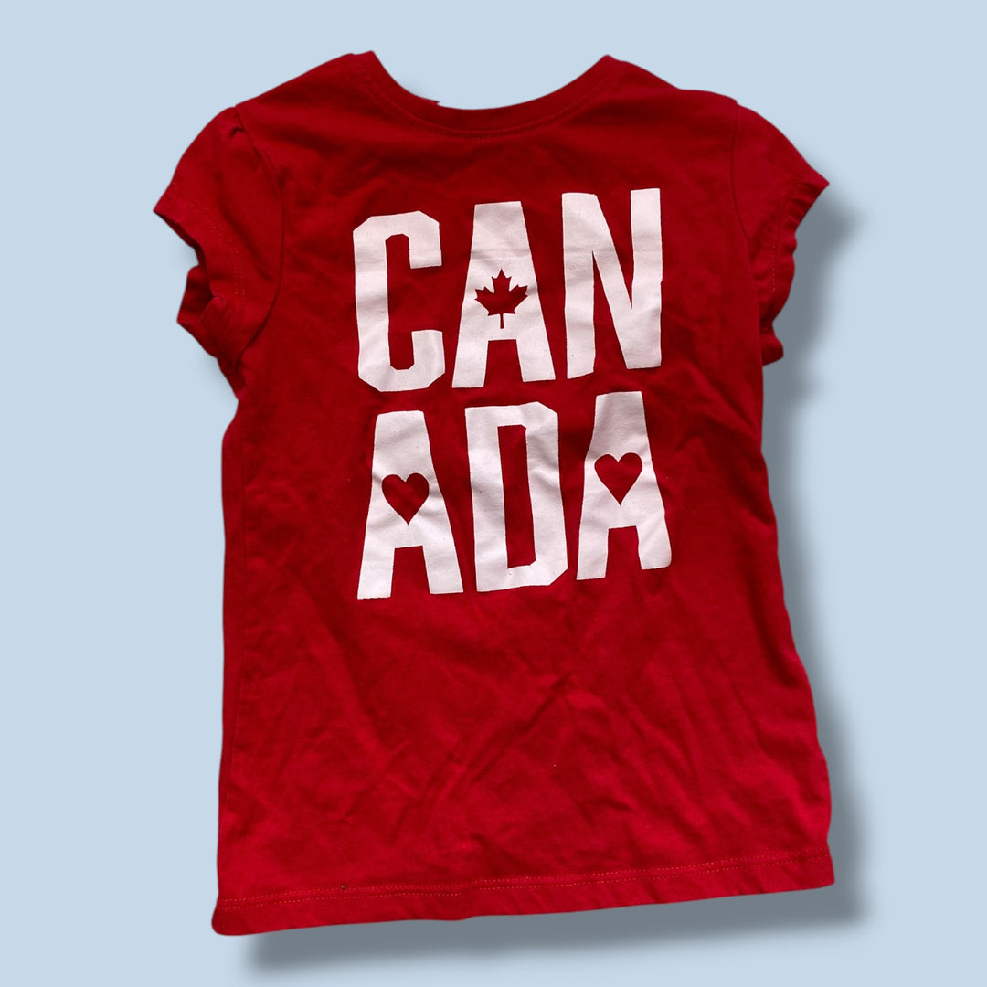 Red unknown Canada shirt, 4Y
