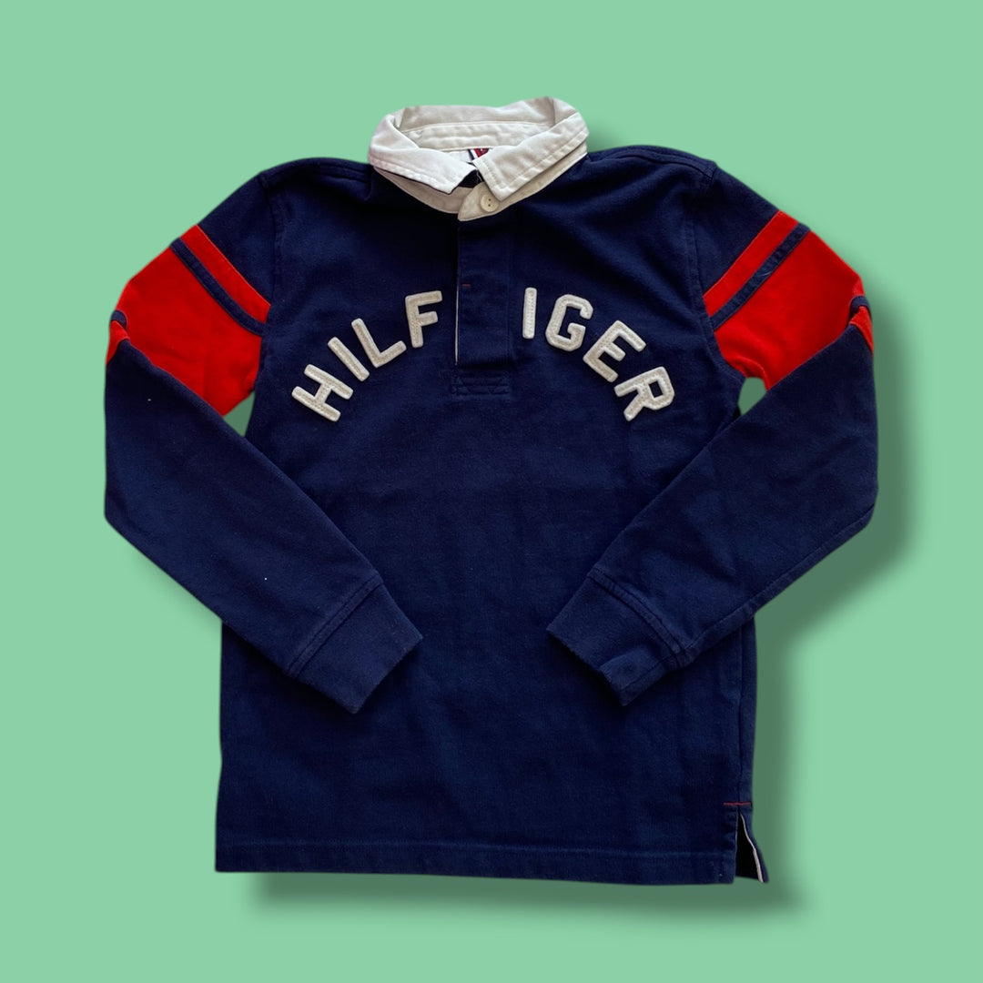 blue Tommy Hilfiger polo, 8y