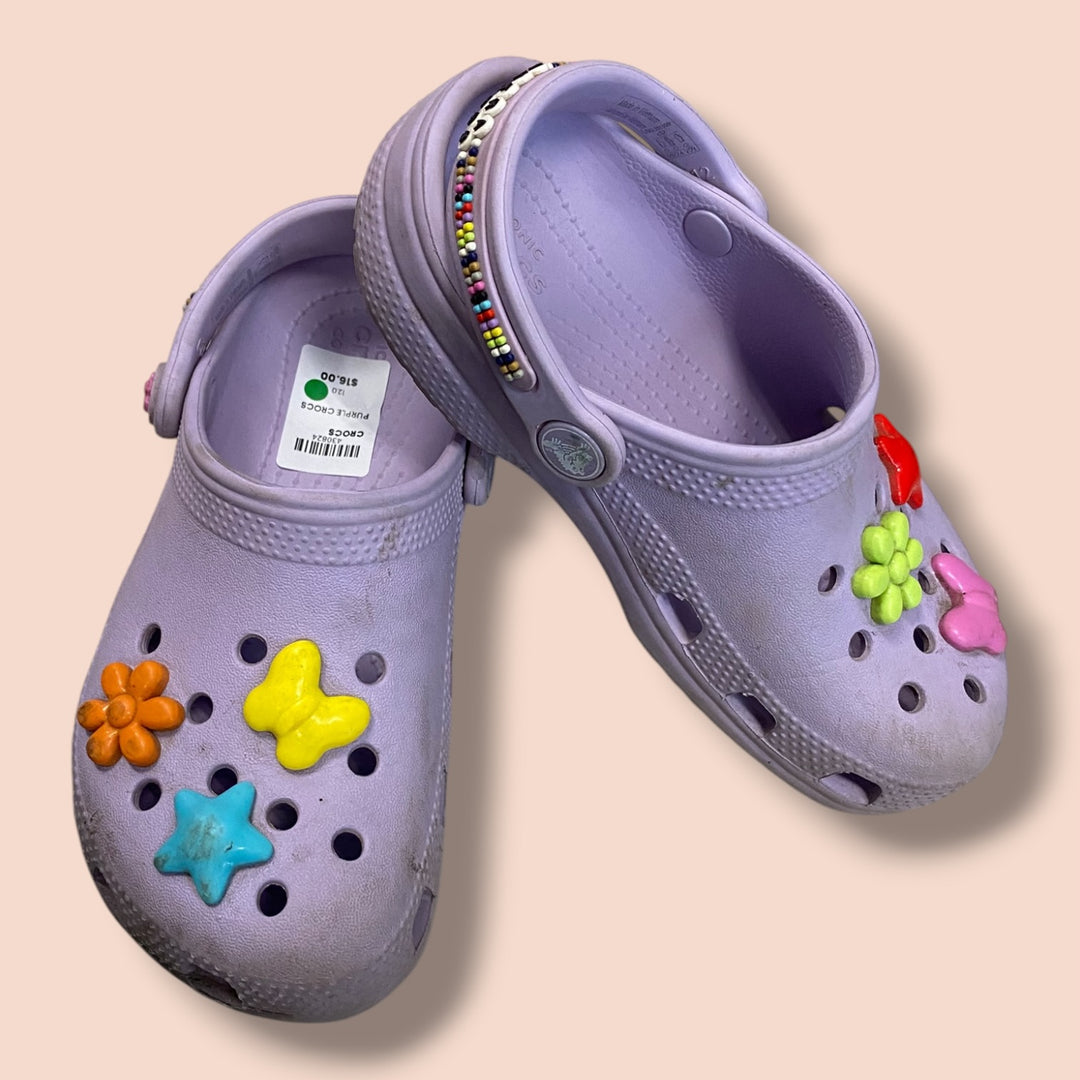 Purple Crocs Crocs, 12.0