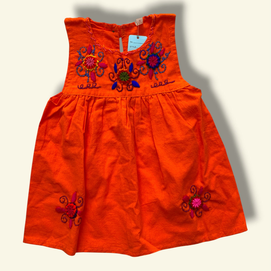 orange  dress, 2y