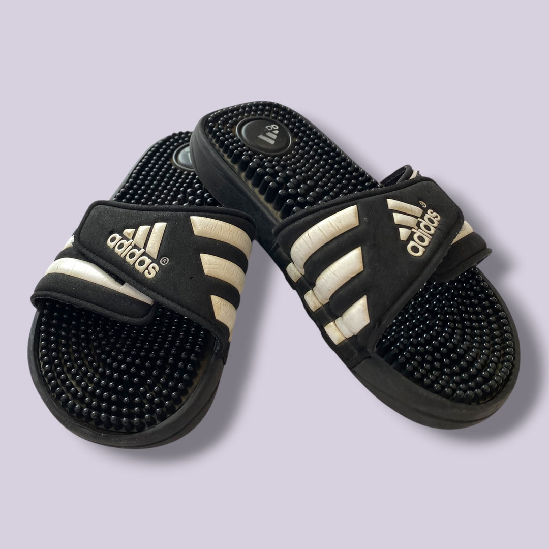 black adidas sandal, 1.0