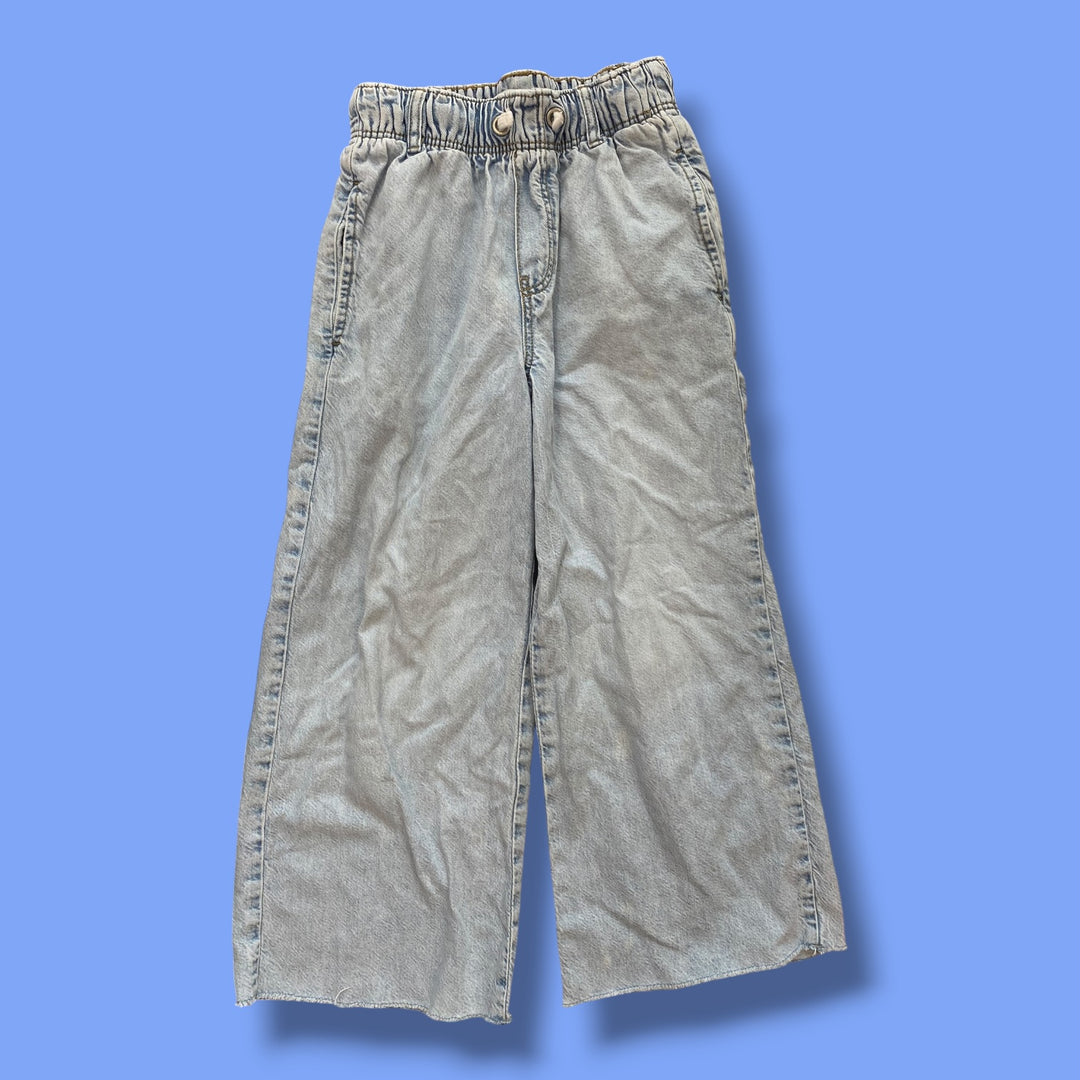 blue Zara wide leg denim, 9y