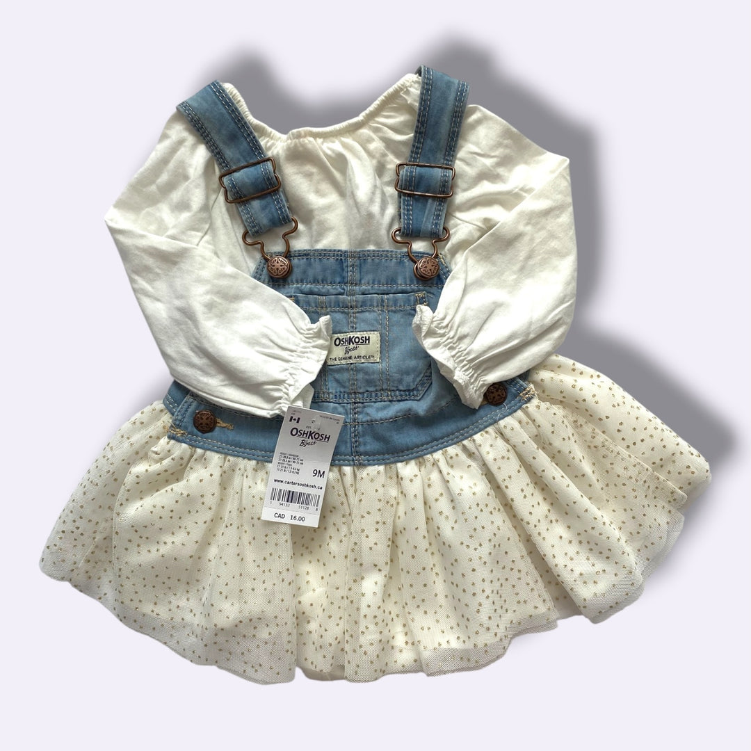 Denim Oshkosh NWT 2 piece , 9m