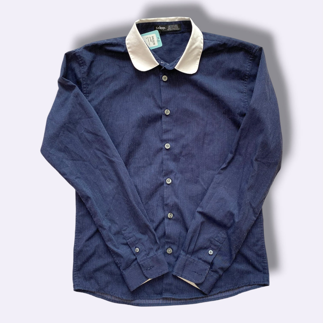 blue George Button up , 11-12Y