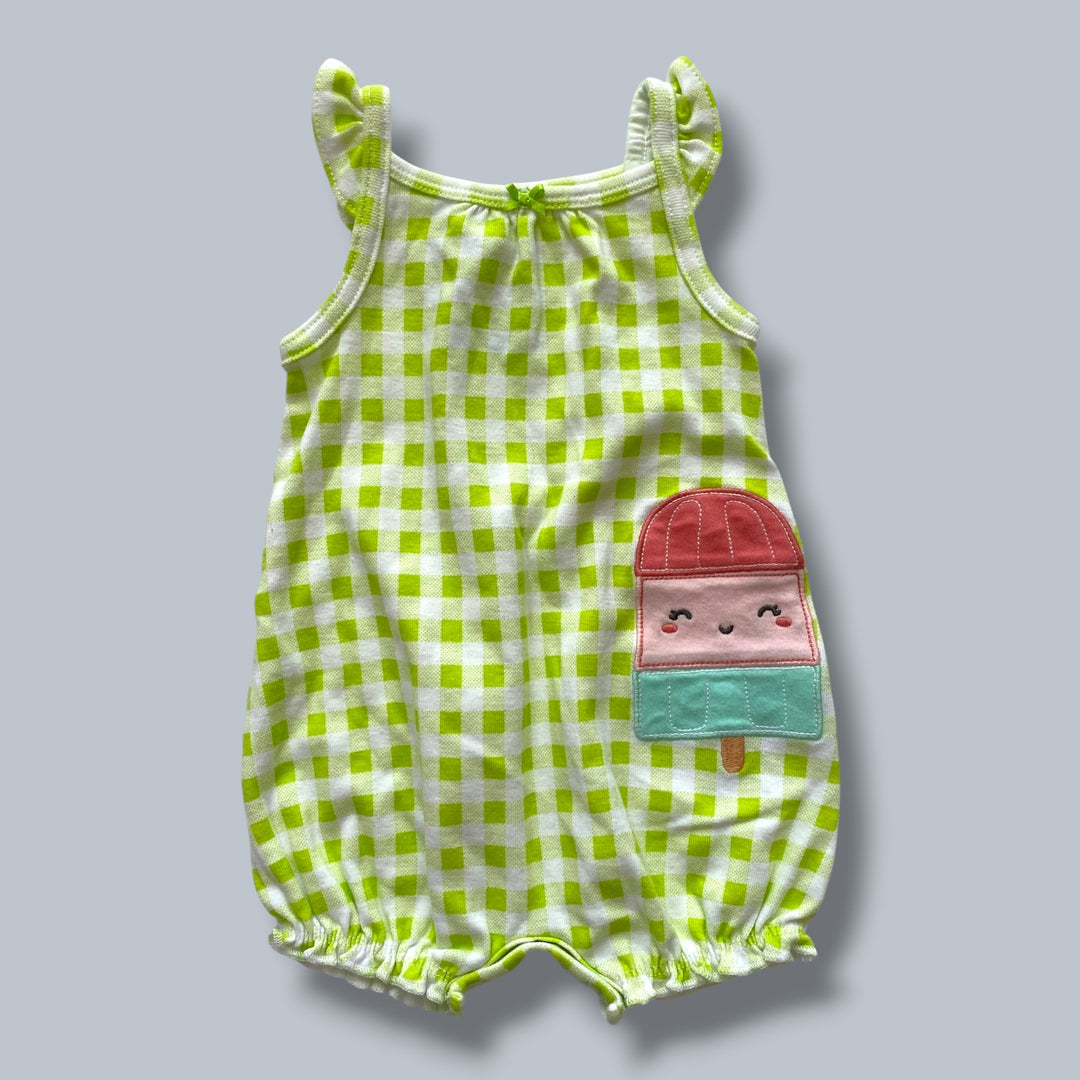 Green Carters Romper,  3m