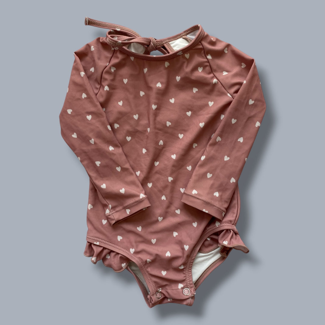 Pink Current Tyed Swim Suit, 6-12m