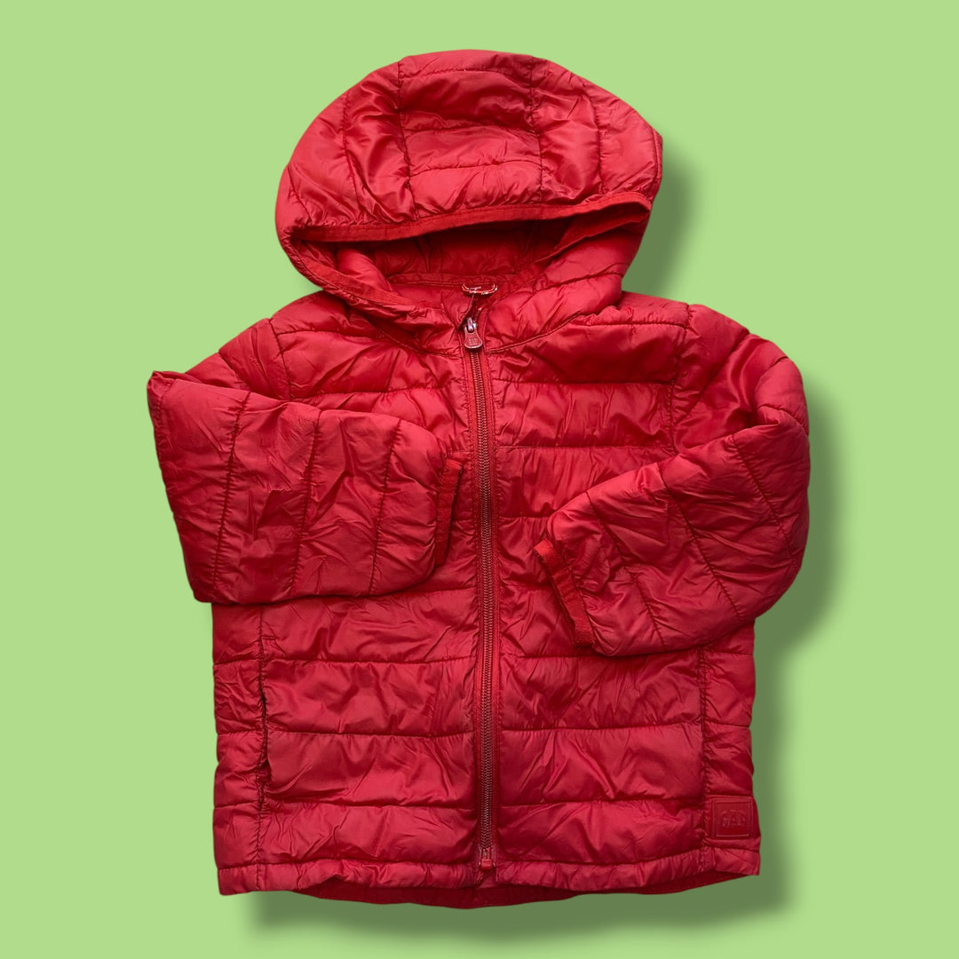 Red Gap Puffer Jacket, 3Y