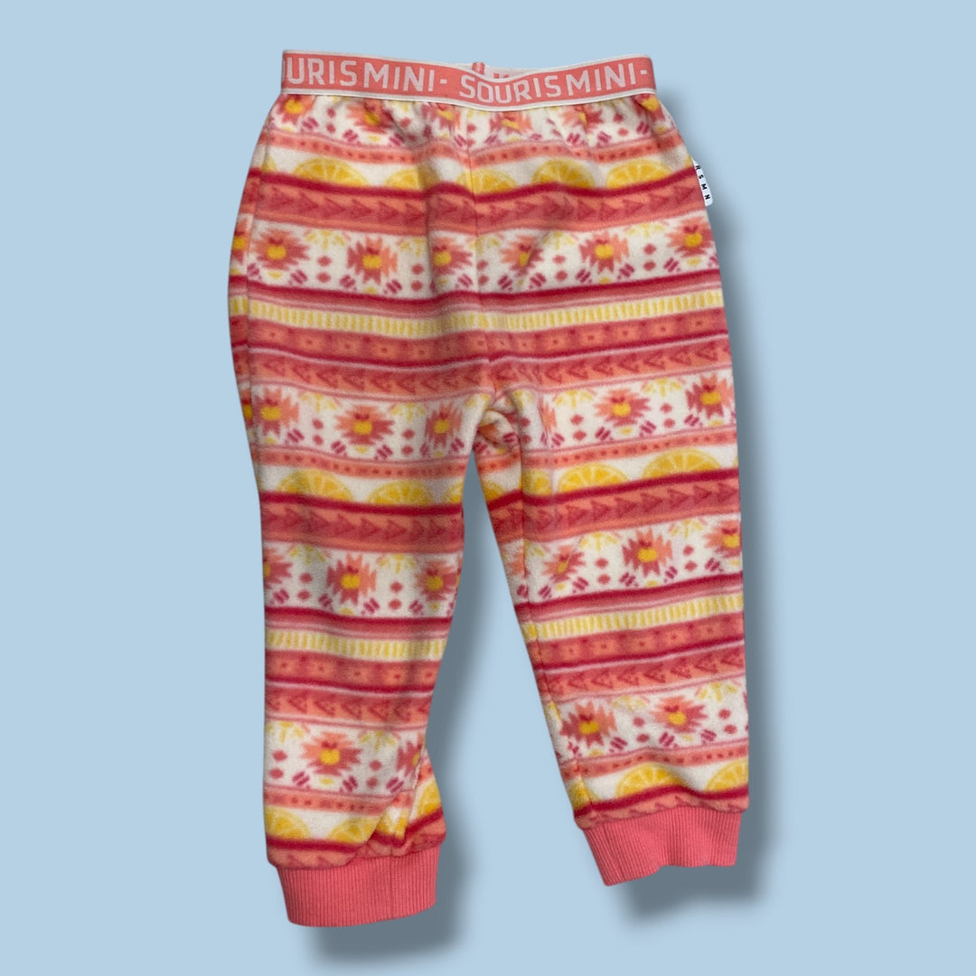 pink Souris Mini Fleece Pants , 2-3Y