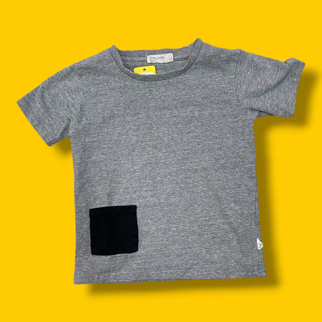 grey Miles Baby Shirt, 4Y