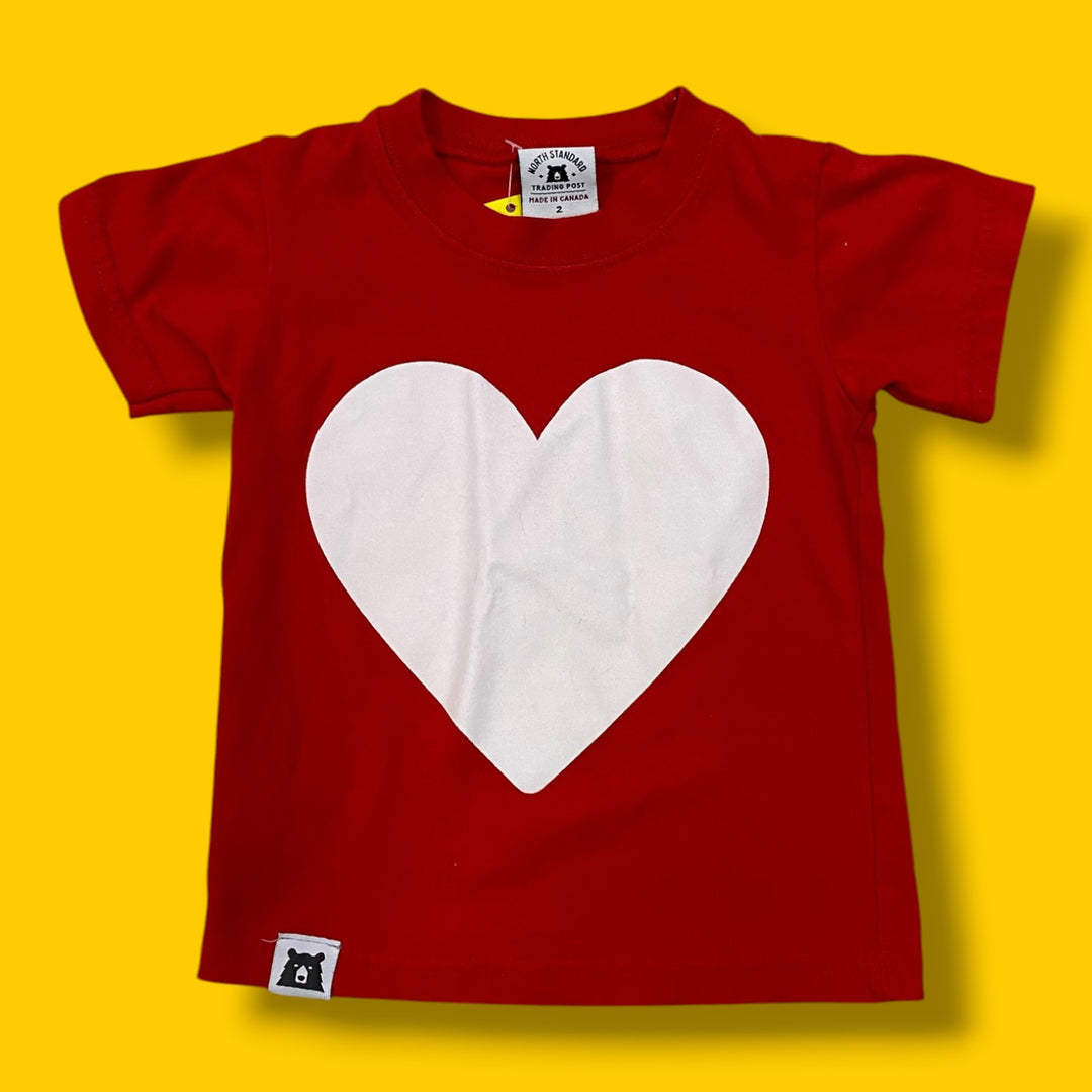 Red North Standard Heart Tee, 2T
