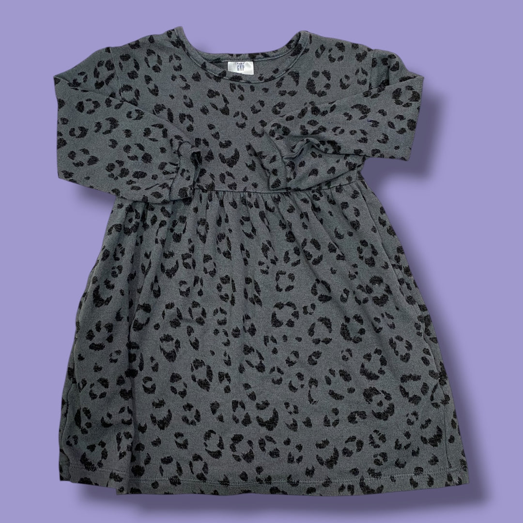 grey gap leopard print, 3Y