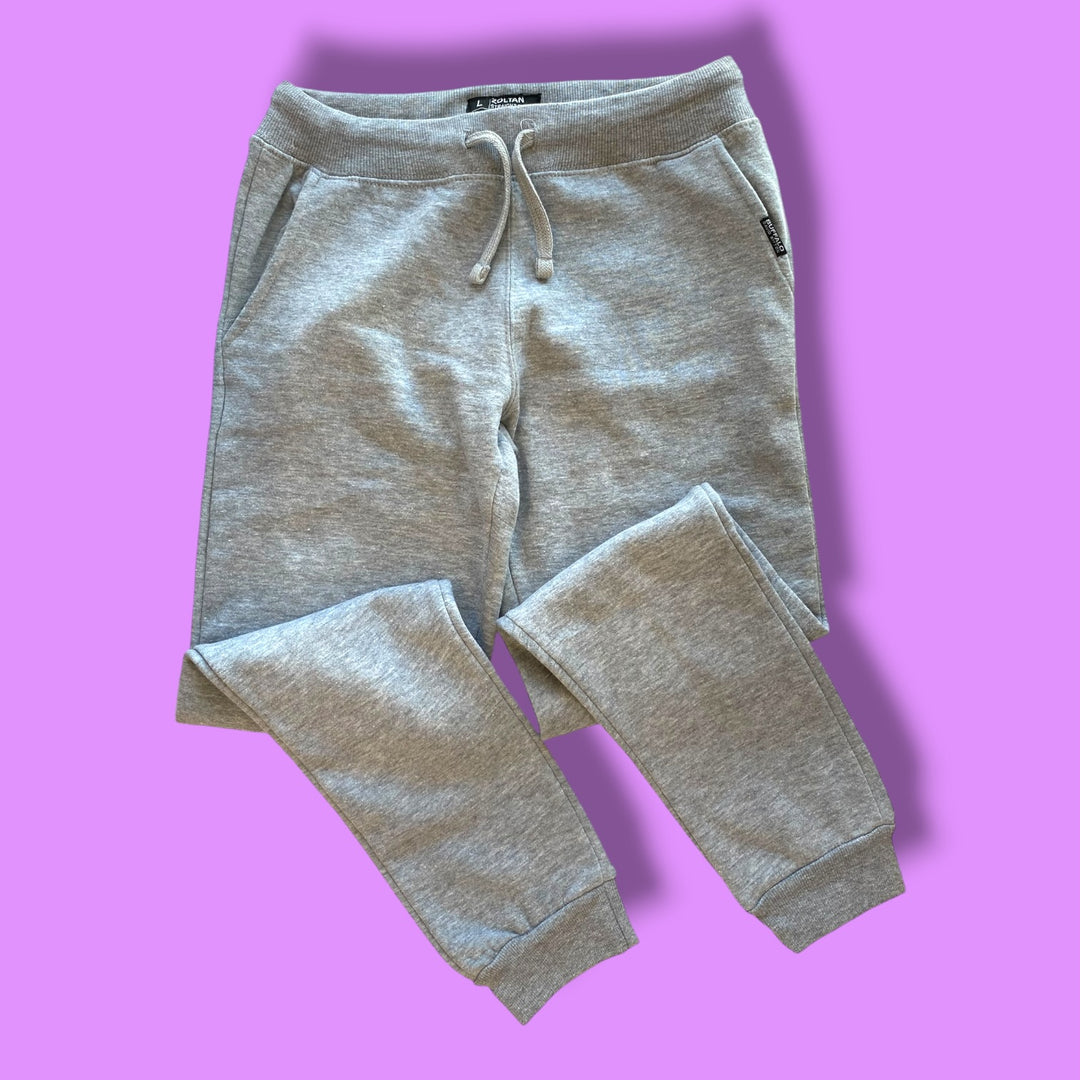 grey buffalo fleece joggers, 14/16