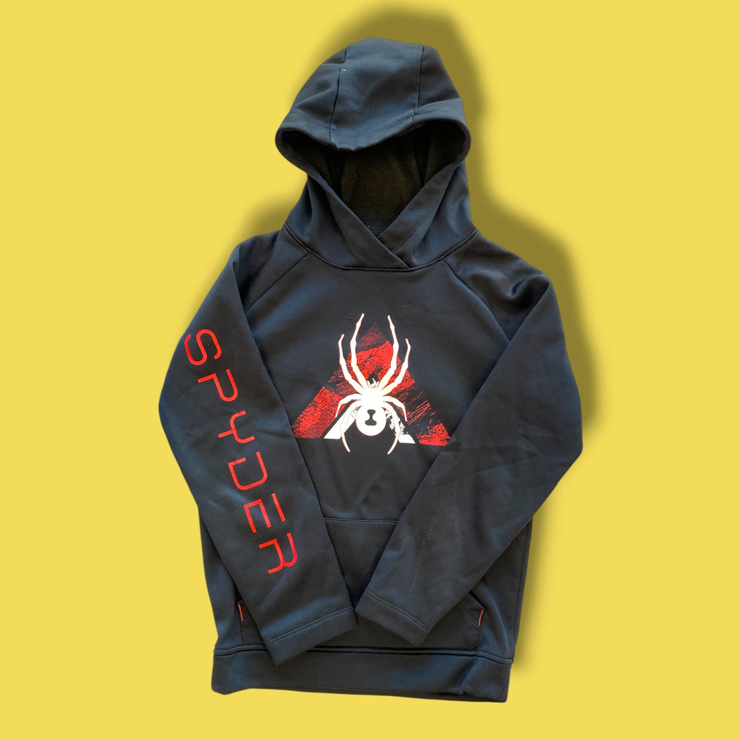 black spyder hooded sweater, 10Y