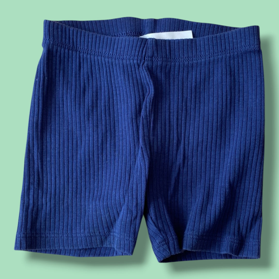 Blue H&amp;M Biker Shorts, 9-12m