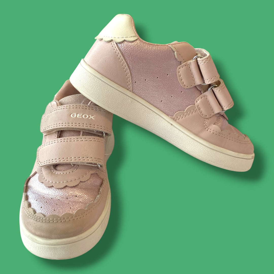 pink geox sneaker, 8.5