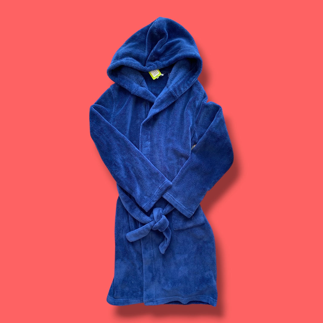 navy Lands End robe, 14Y