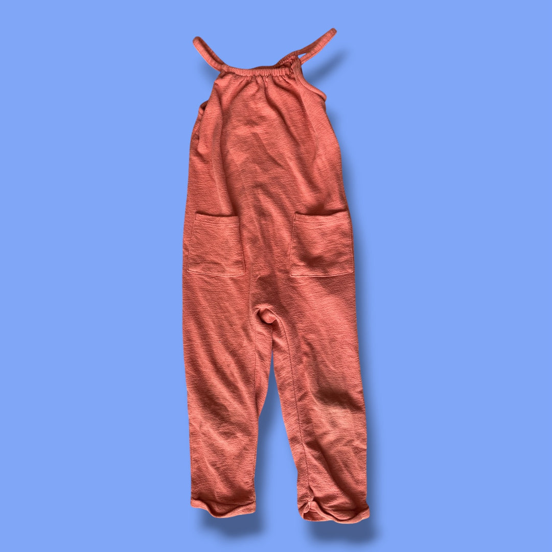 Orange/Pink Old Navy Overalls, 3Y