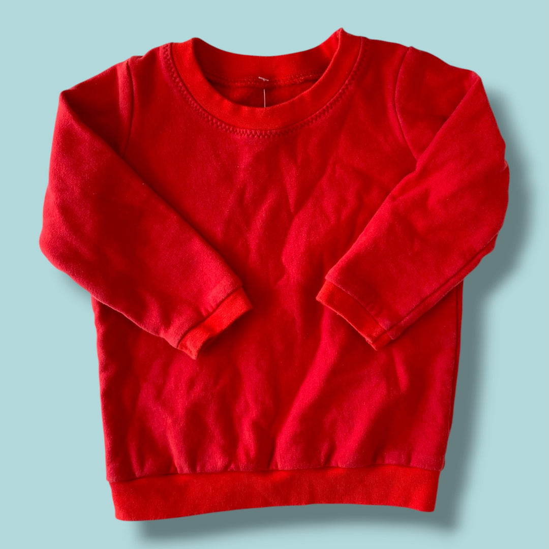 Red Handmade Sweater, 12m