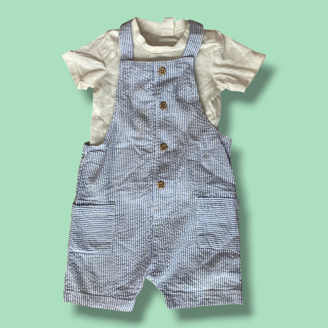 Blue H&amp;M 2 piece Set, 9-12m