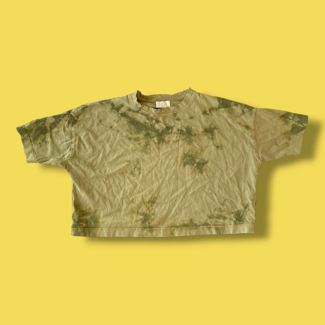 green simple folk tie dye t-shirt, 18-24m
