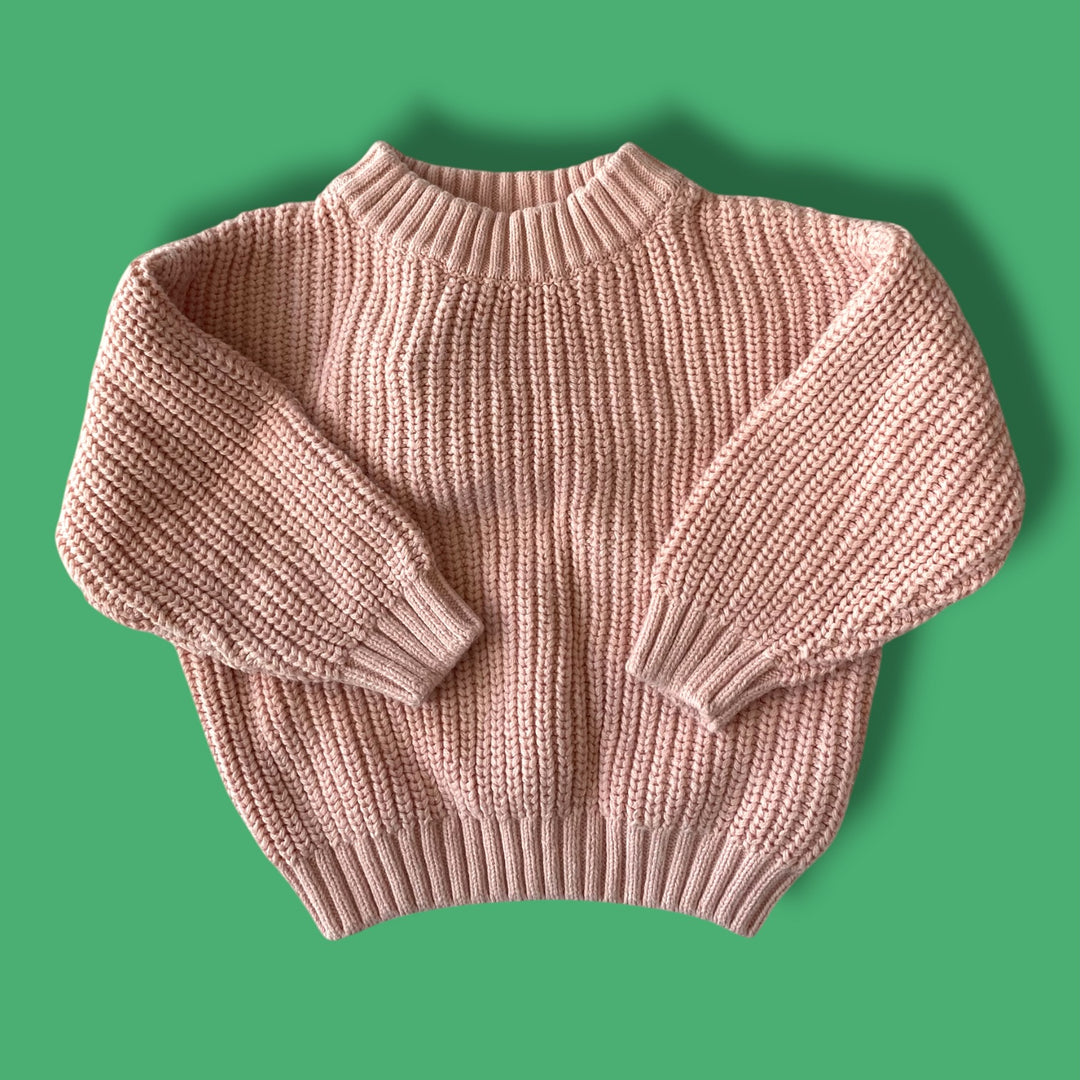 pink roccoco sweater, 9m