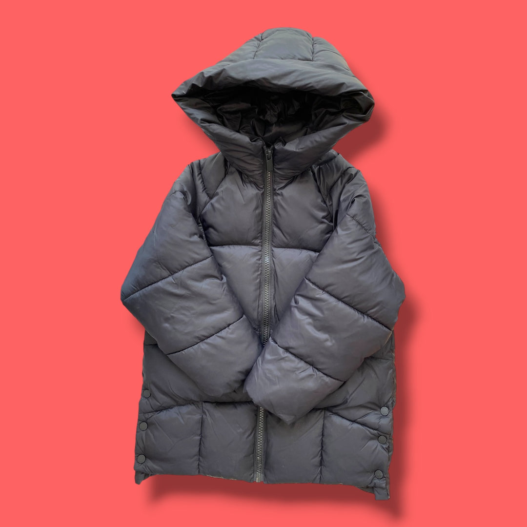 Black Zara Puffer Winter Jacket, 9Y