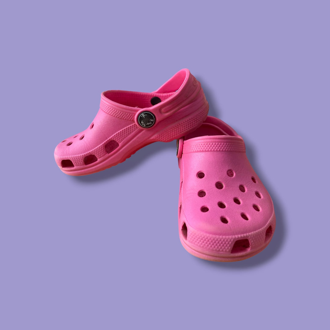 Pink Crocs Sandals, 8-9.0