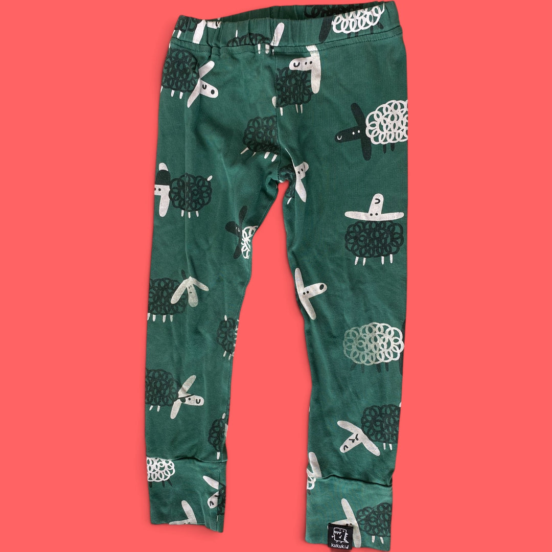 Green Kukukid Legging, 3Y
