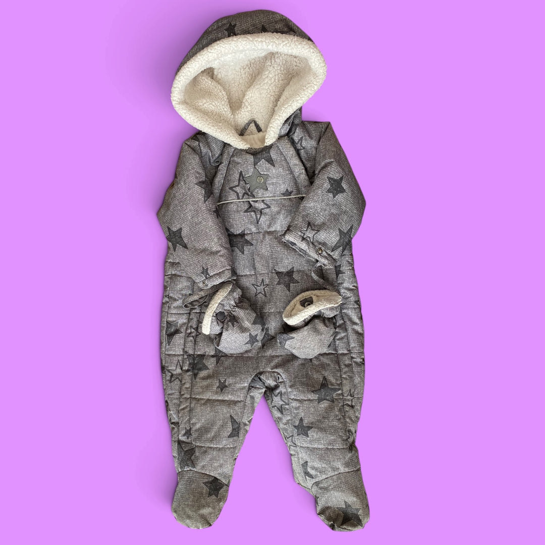 Grey Souris Mini Snowsuit, 9-12m