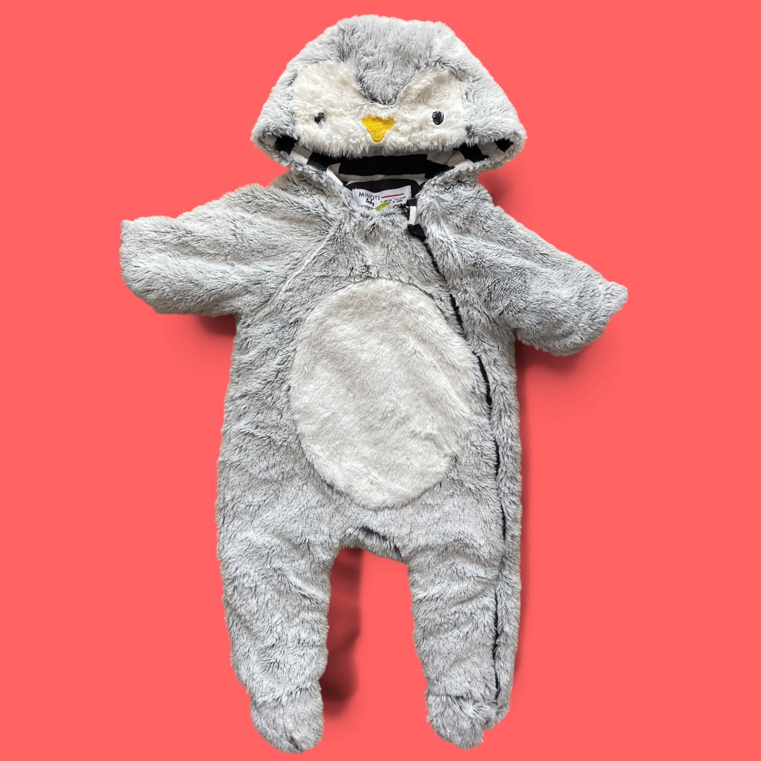 Grey Minoti Warm Suit, 0-3m