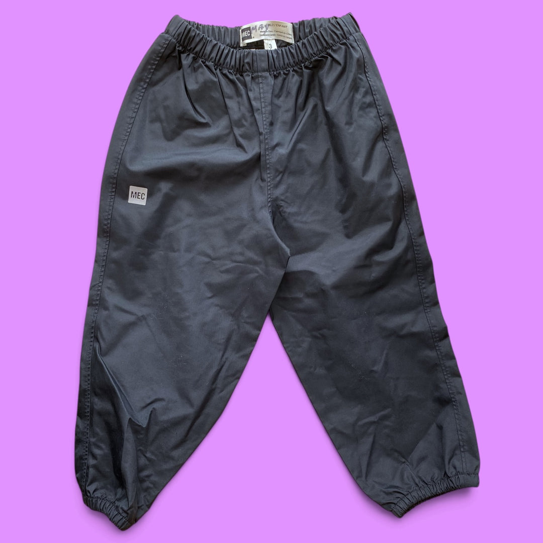 Black Mec  Splash Pants, 3Y