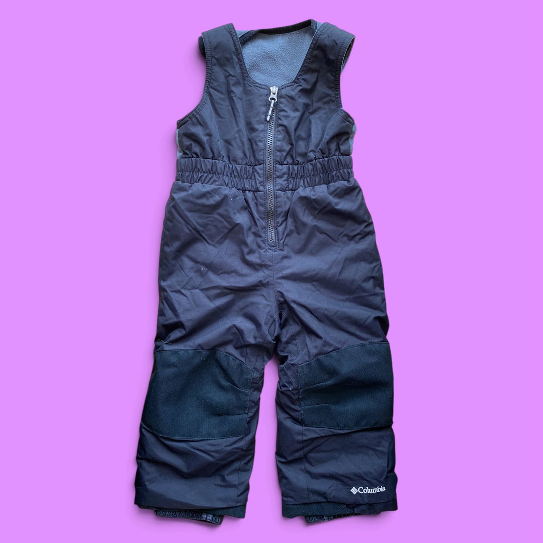 Black Columbia Bib Snowpants, 3Y