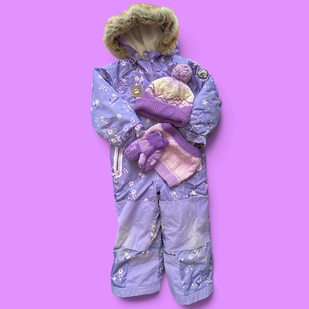 Purple Souris Mini One piece Snow with accessories, 5Y