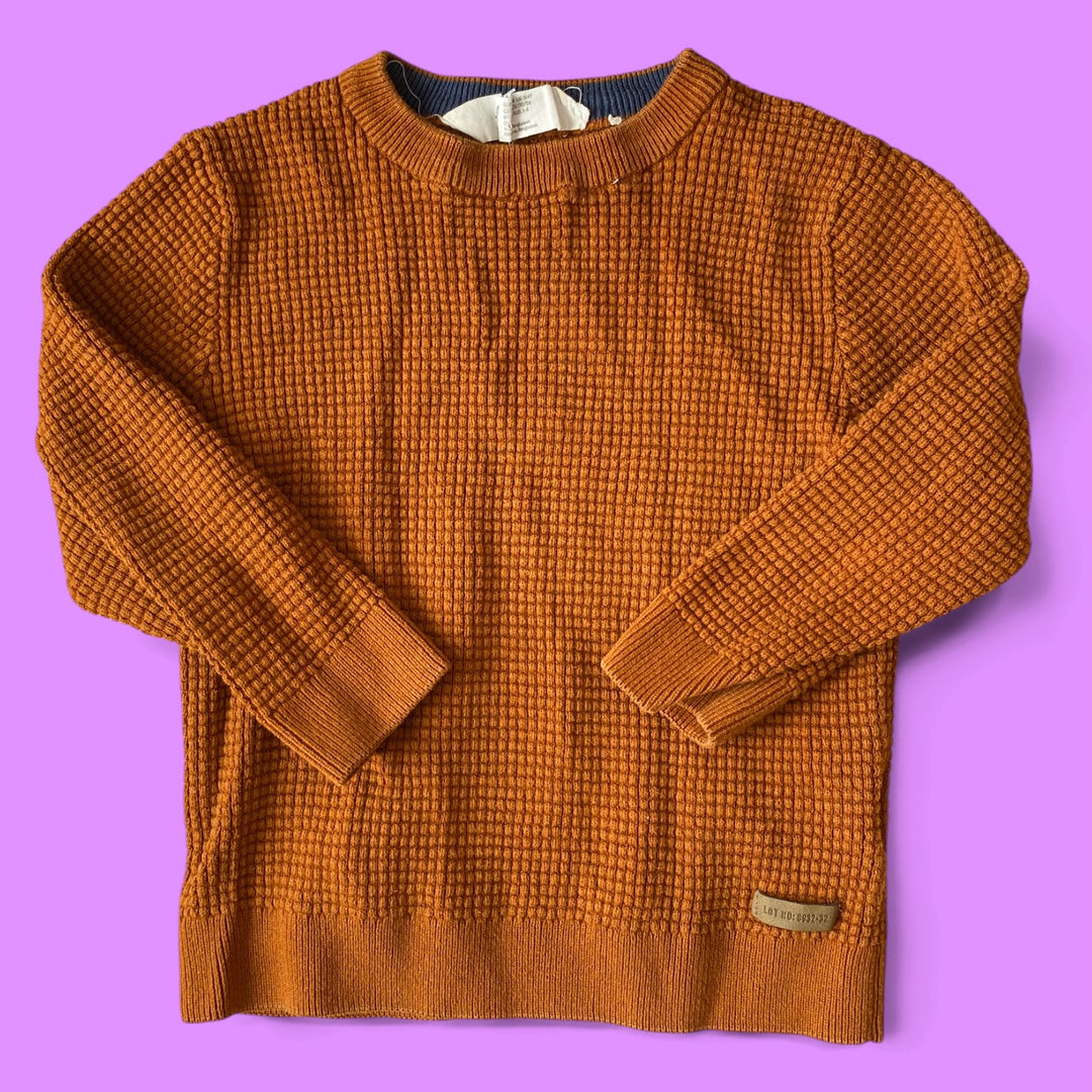 Brown H&amp;M Knit Sweater, 3-4Y