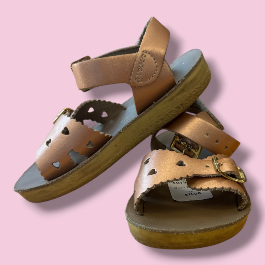 Gold Salt Water Sandal, 7.0