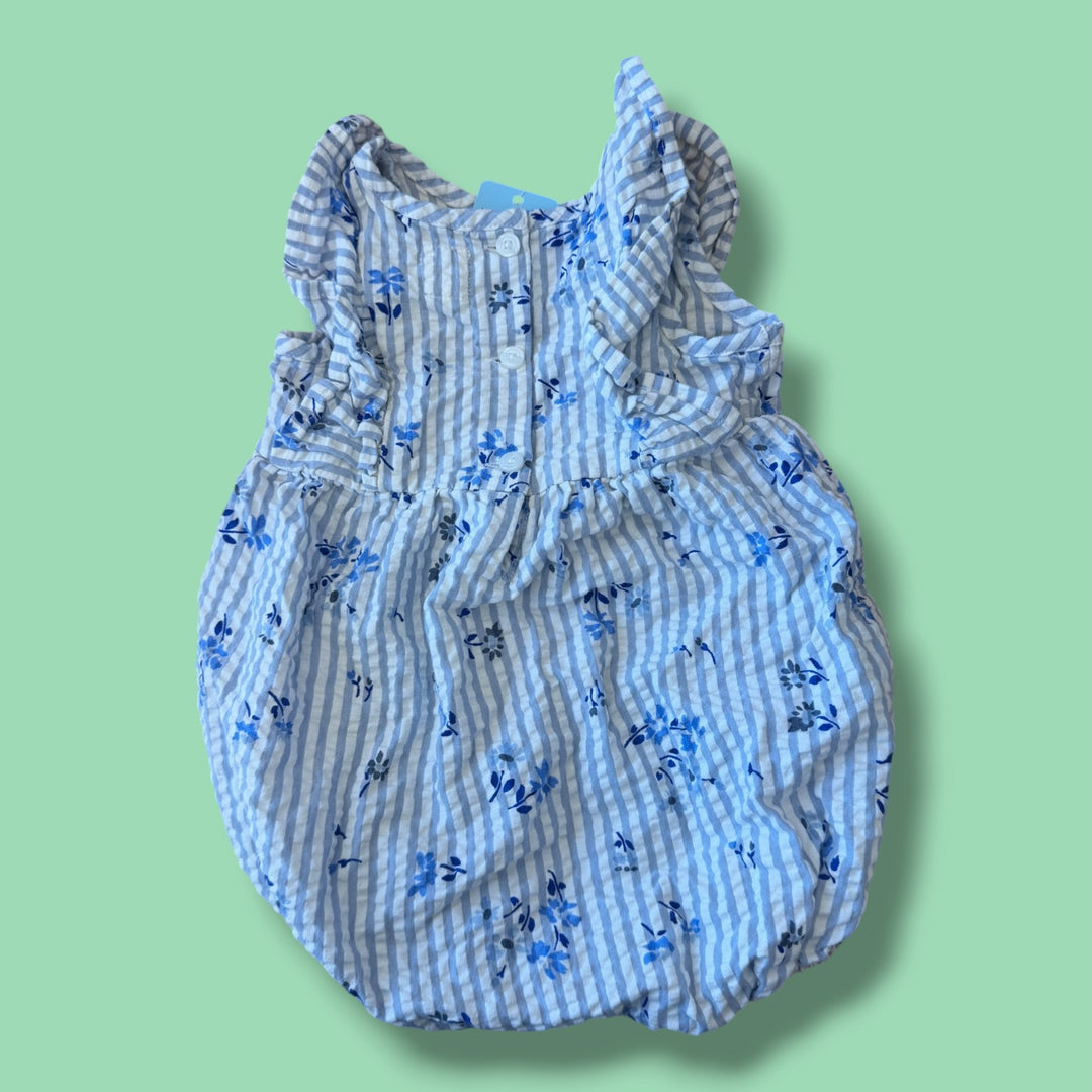 Blue Gap Romper, 3-6m