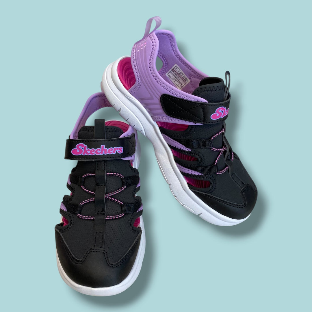 Black/Purple Sketchers NEW, Big 2.0