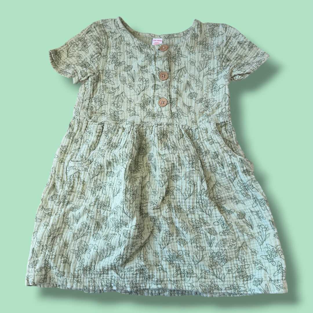 Green Joe Fresh Dress, 4Y