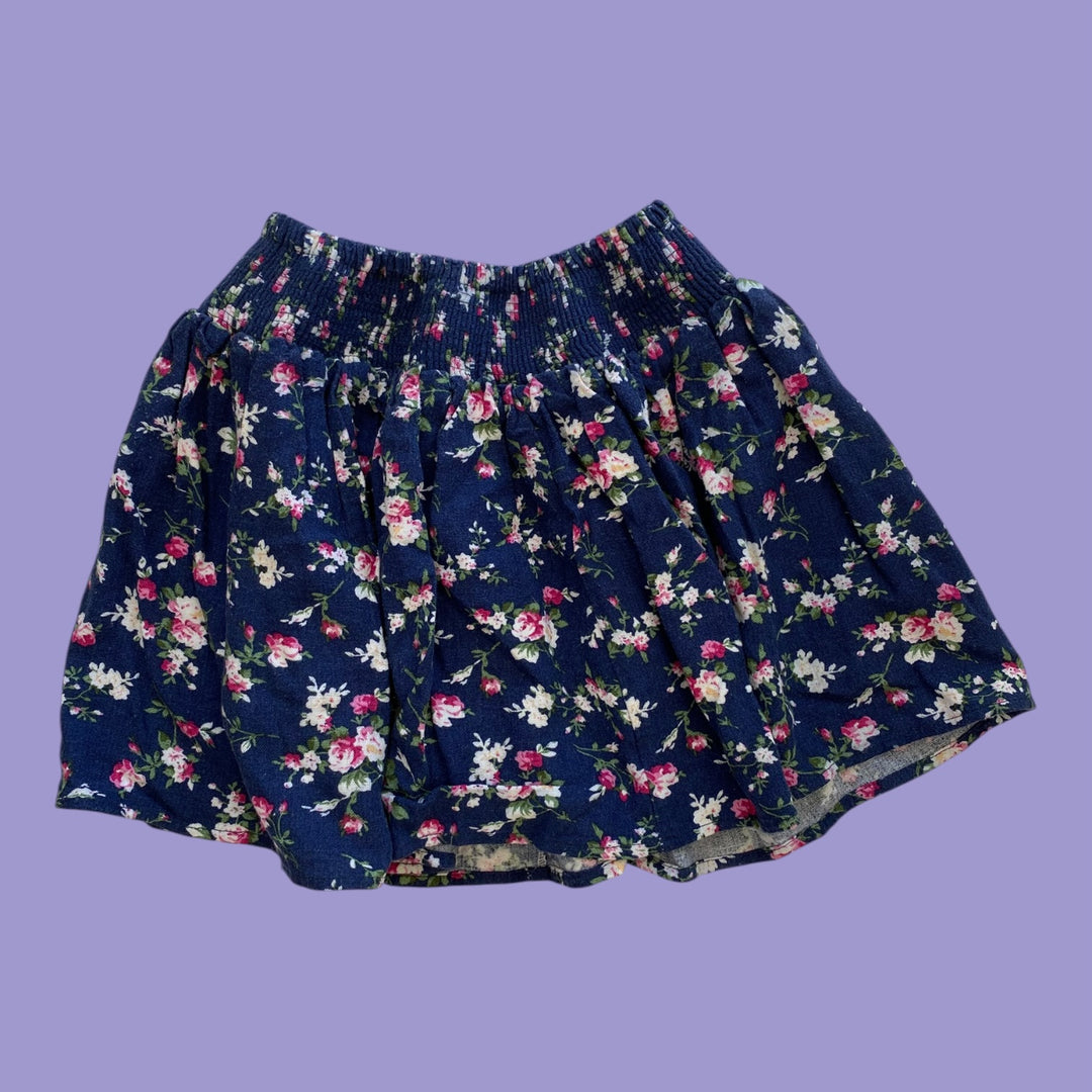 Blue unknown floral, 7Y