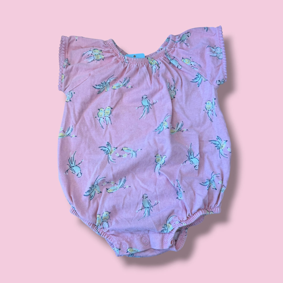 Pink Chickpea Romper, 9-12m