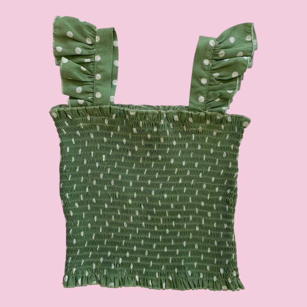 Green Charming Creations Tank, 8-10Y