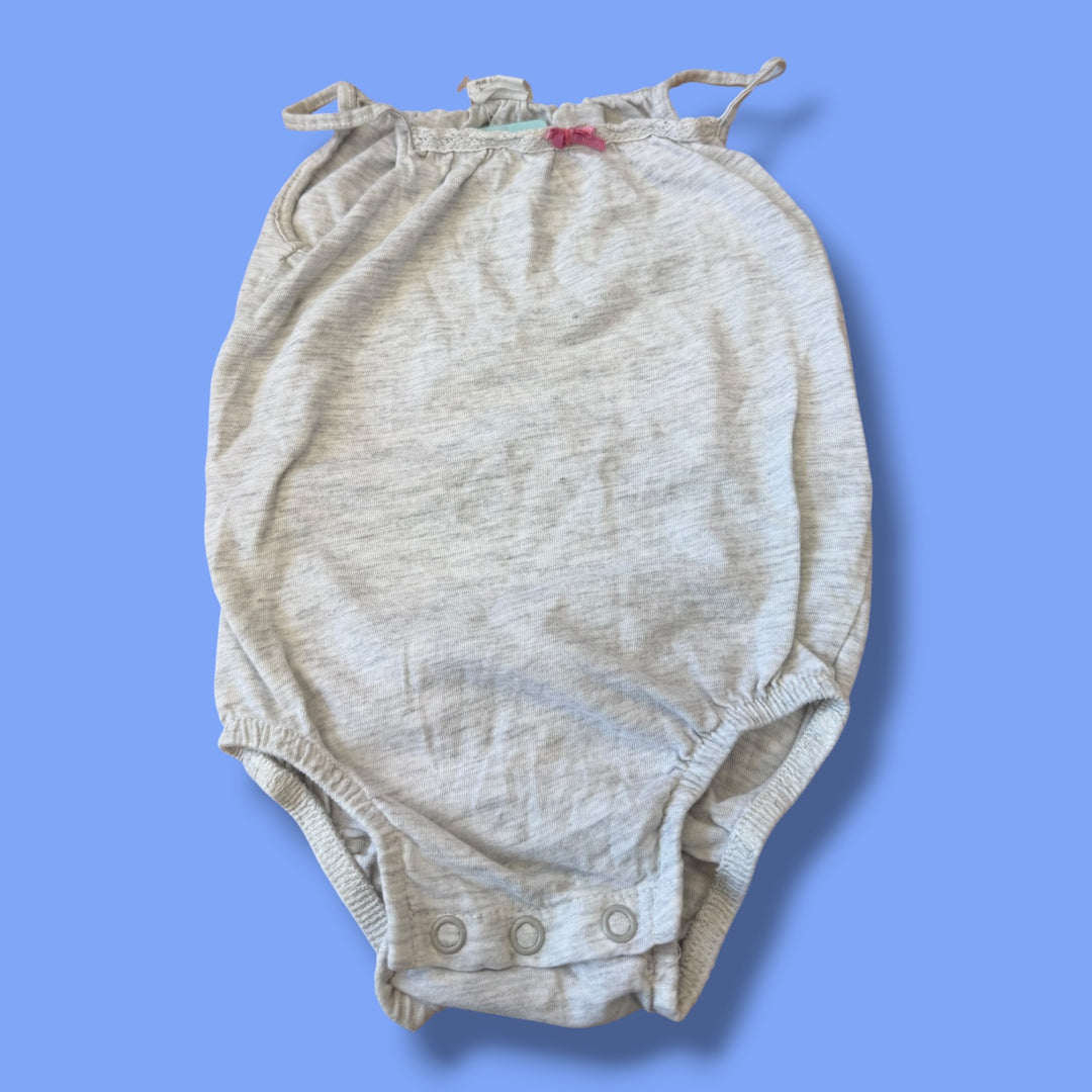 Grey H&amp;M Tank Bodysuit, 9-12m